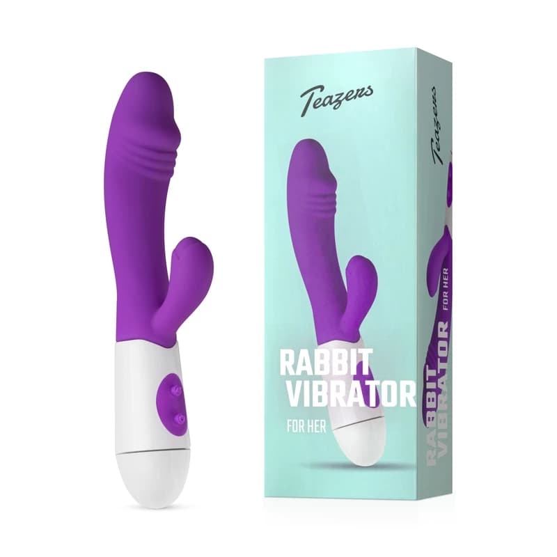Teazers - Vibro rabbit réaliste - Violet