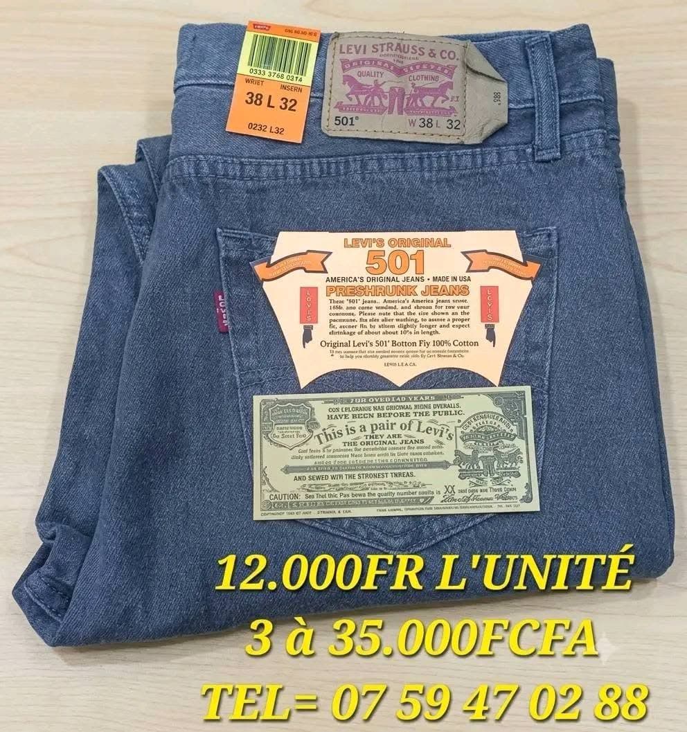 Jeans Authentiques Levi's 501 100% coton